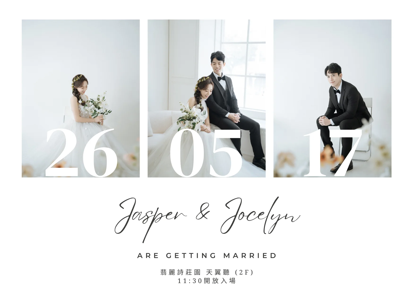 Jasper & Jocelyn Wedding Invitation